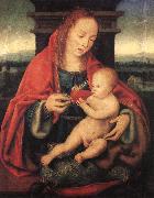 CLEVE, Joos van Virgin and Child fg painting